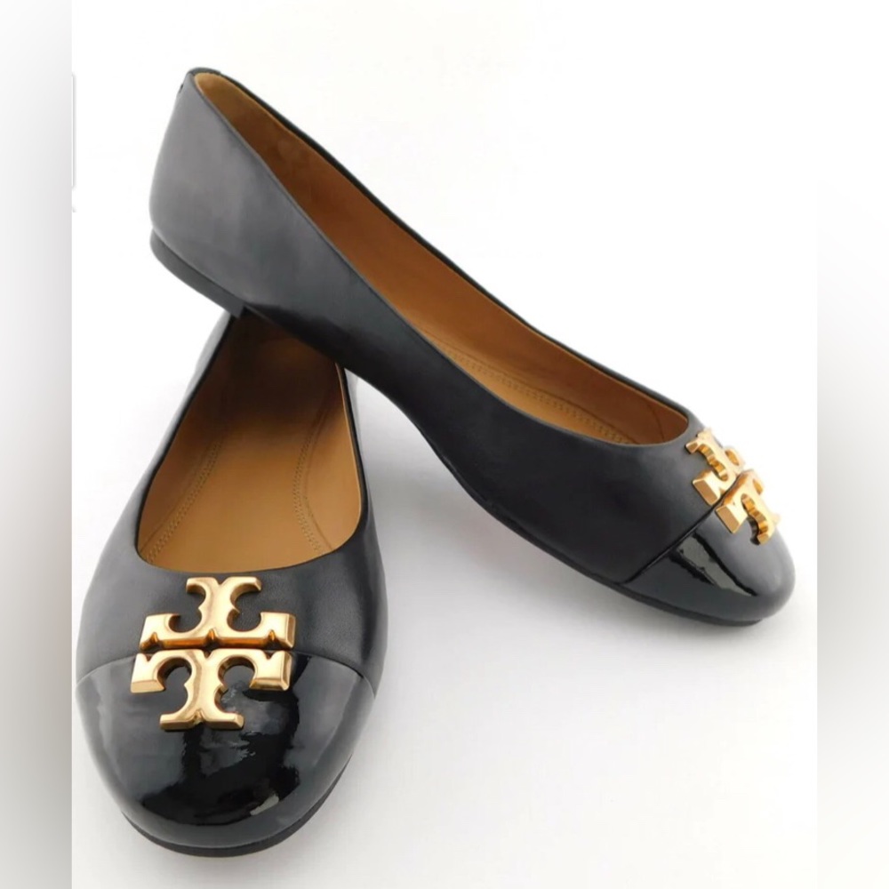 Black Everly Ballet Tory Burch Flat Shoes